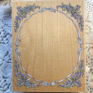 Stamps Happen, Inc. Forget Me Not Frame Rubber Stamp